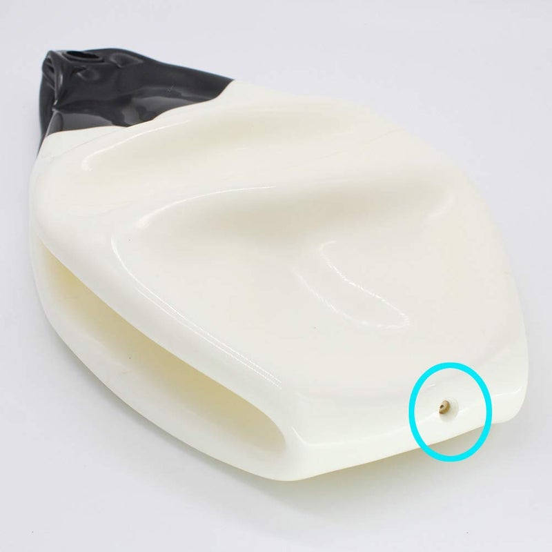 X-Haibei Pair of Boat Fenders Ball Round Anchor Buoy, Dock Bumper Ball Inflatable Vinyl Shield Protection Marine Mooring Buoy (White, A25(D9.8* H12.2INCH)) - Image 5